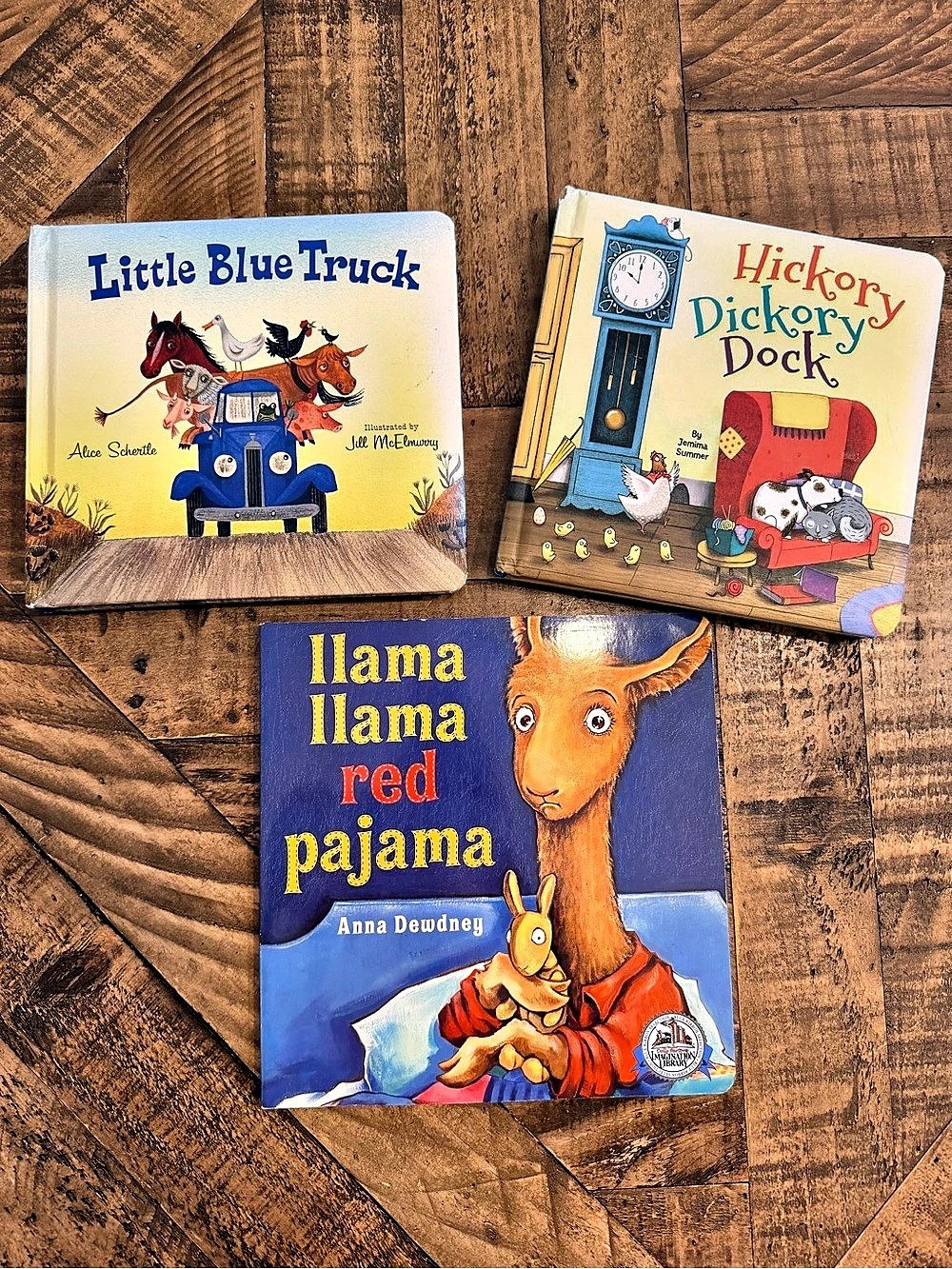 Little Blue Truck, Hickory Dickory Dock, and Llama Red Pajama & Llama Board Book